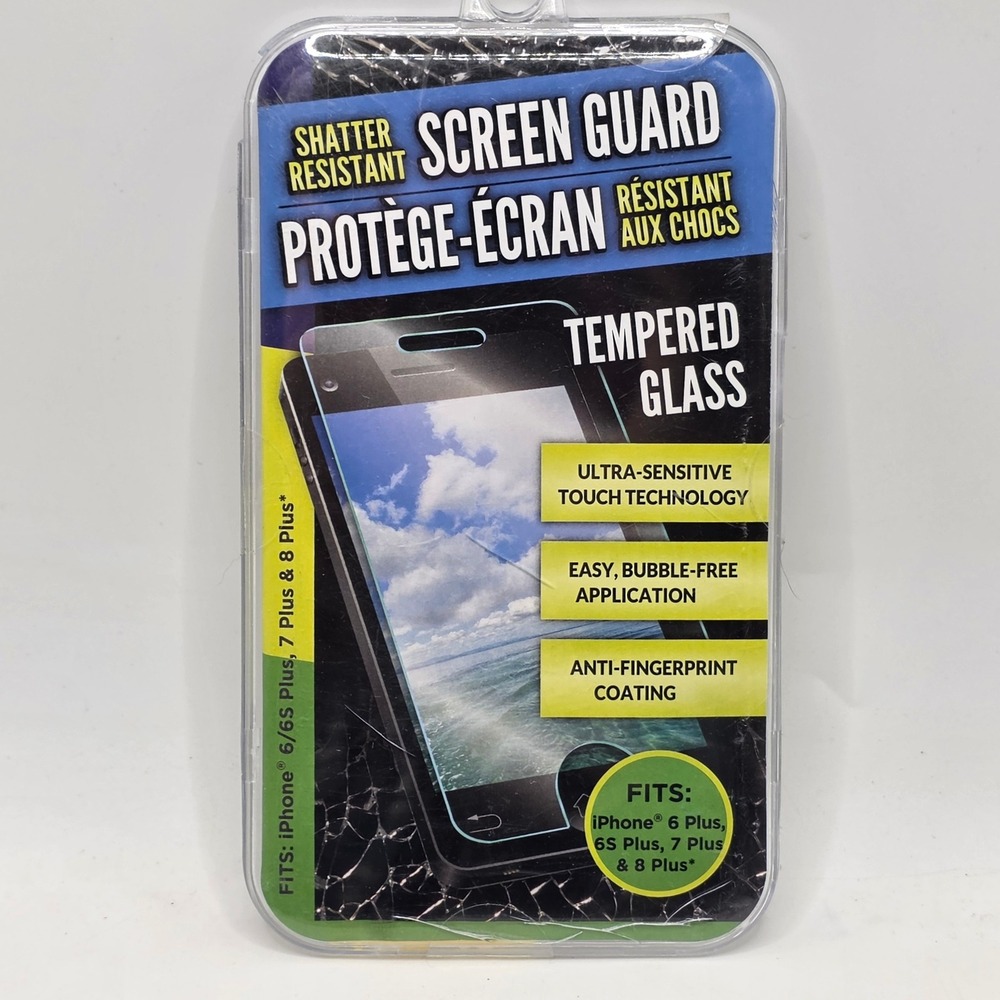 iPhone 8 Plus 7 Plus 6S Plus Screen Protector Tempered Glass Shatter